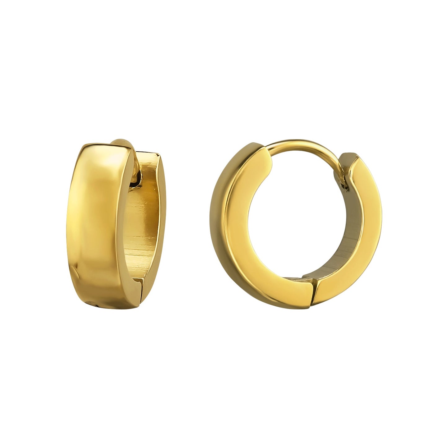 huggies oreringe guldbelagt