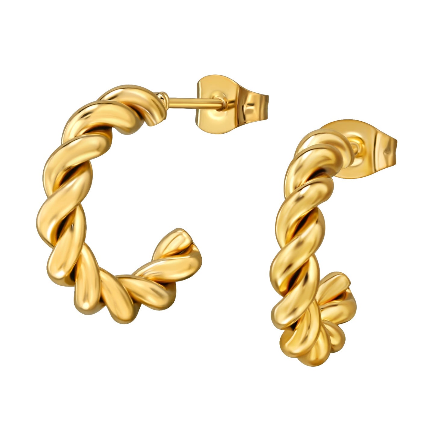 twisted hoops oreringe vandfast